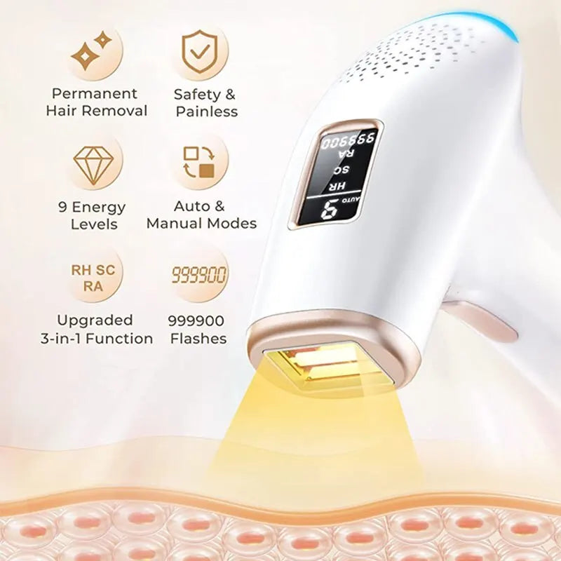 Hair Removal Device Flashes: 3-in