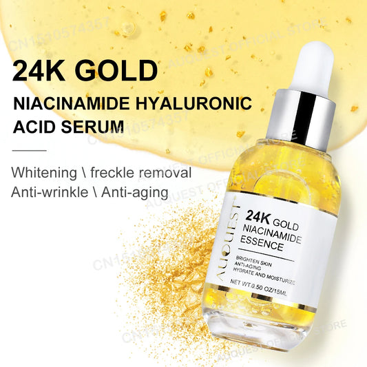 Niacinamide Serum Hyaluronic Acid for Face 24K Gold