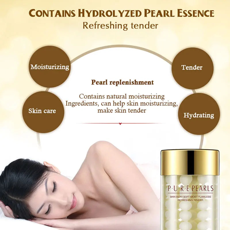 2pcs Pure Pearl Face Cream Moisturizing Skin Firming Hydrating Facial Cream