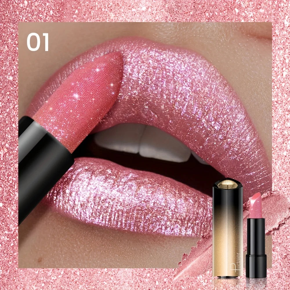 Metallic Shimmer Lipstick – Pearly Metallic Lipstick