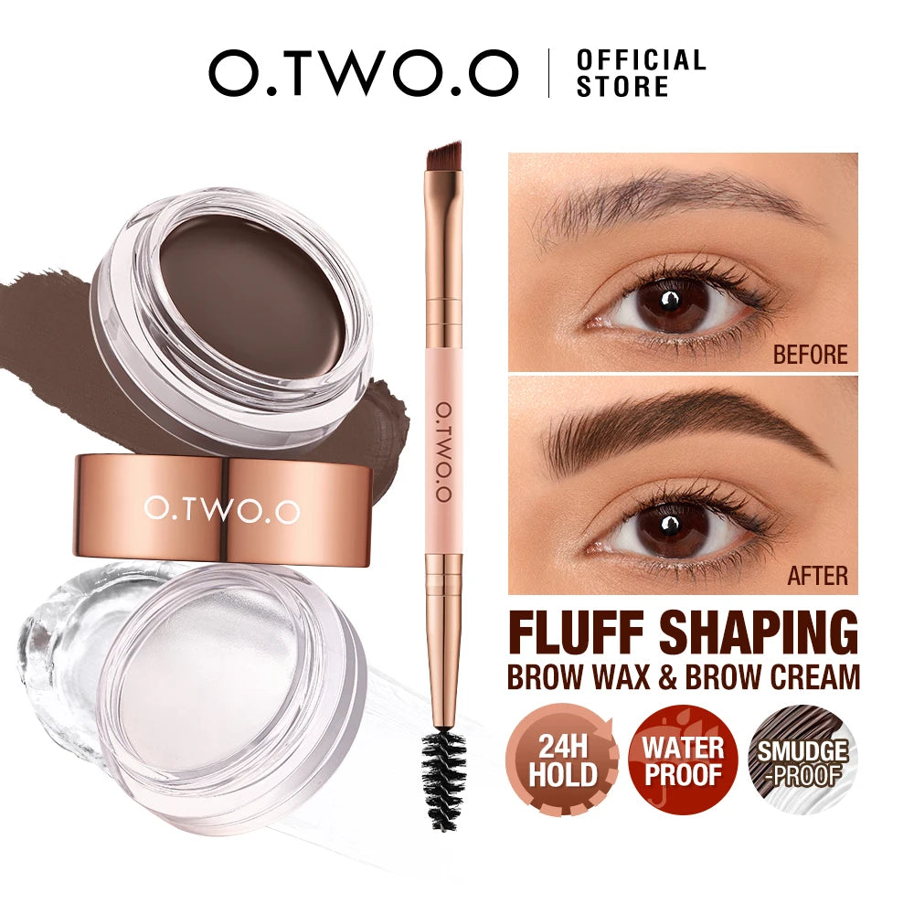 2-in-1 Eyebrow Pomade & Gel – Creamy Texture, Waterproof & Long-Lasting Finish