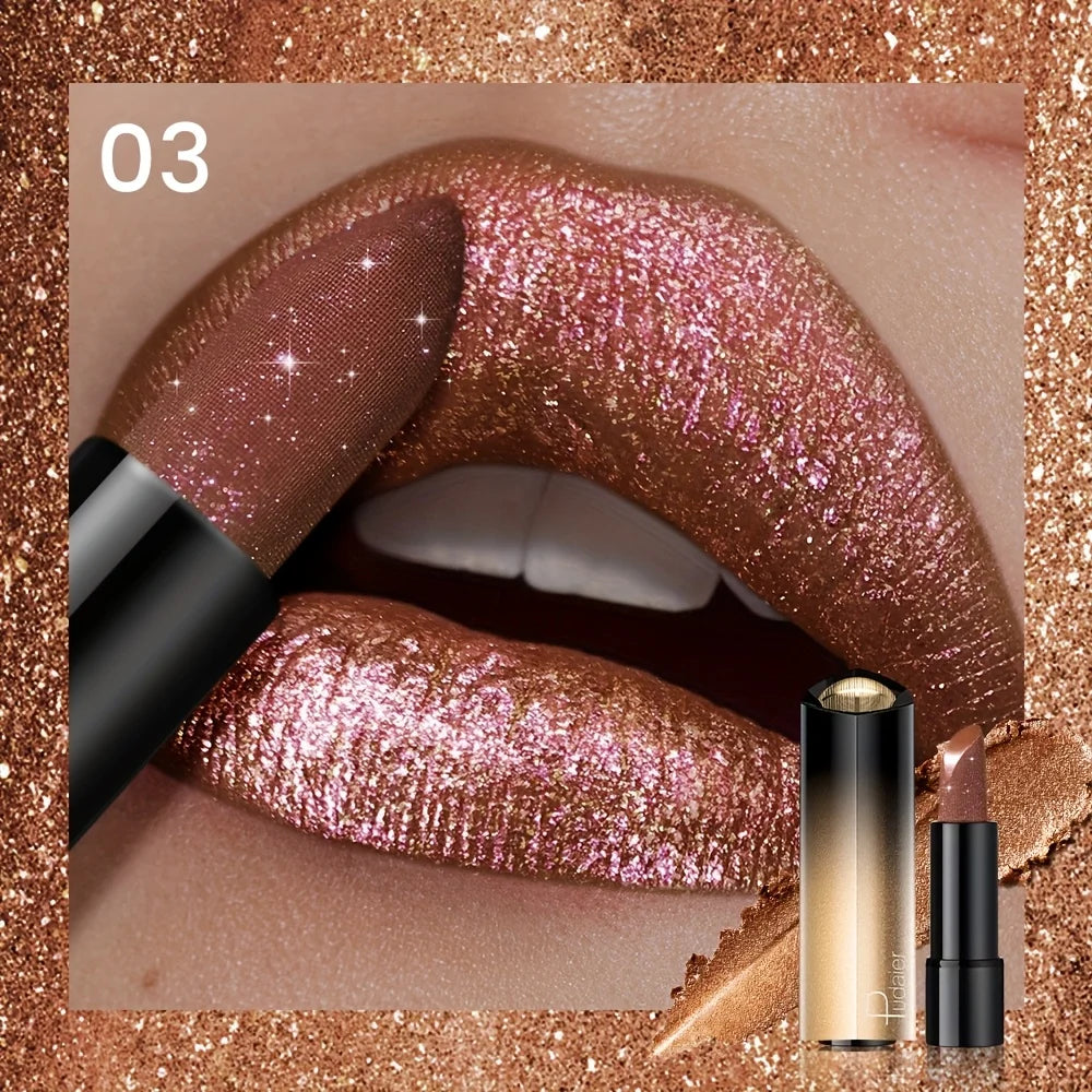Metallic Shimmer Lipstick – Pearly Metallic Lipstick