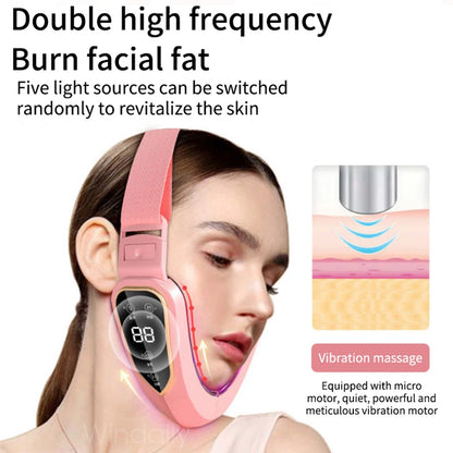 "6-in-1 Facial Lifting Device: LED Photon Therapy