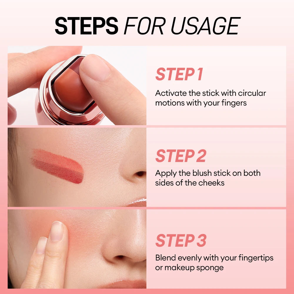 Blush Stick Lipstick 3-in-1