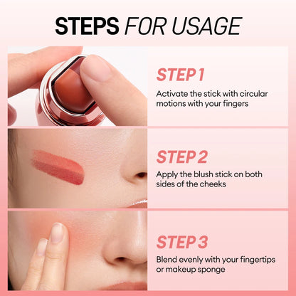 Blush Stick Lipstick 3-in-1