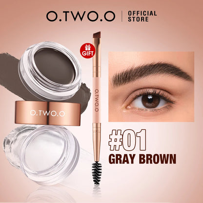 2-in-1 Eyebrow Pomade & Gel – Creamy Texture, Waterproof & Long-Lasting Finish