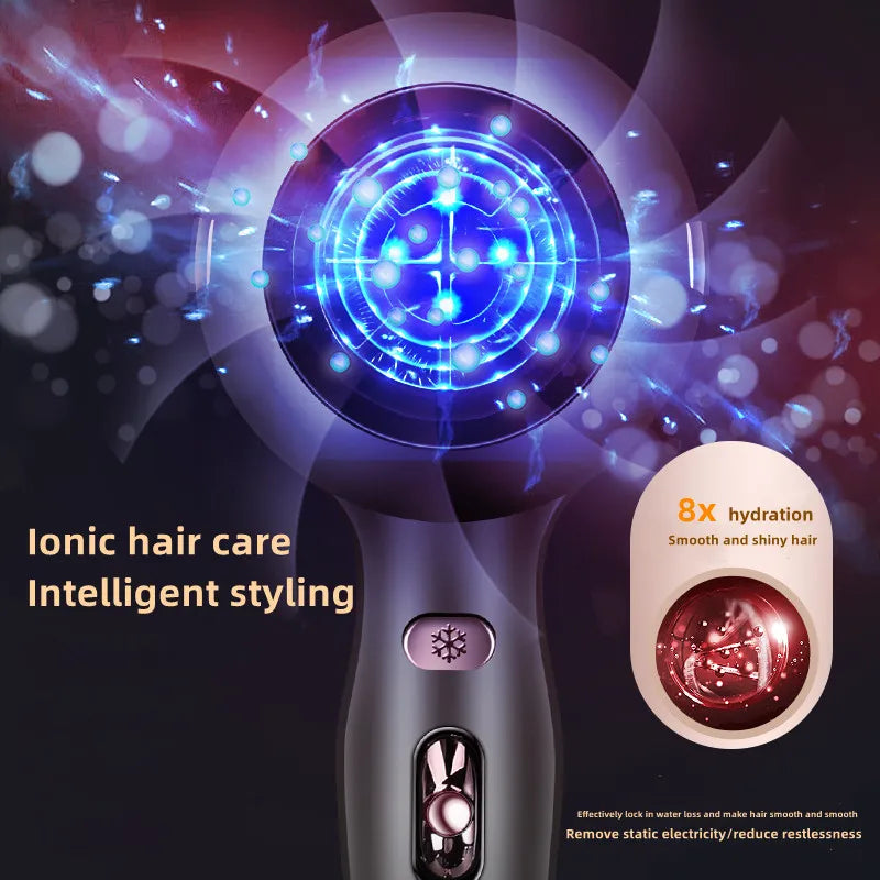 Professional Hair Dryer 3000W – High Power, Blue Light Ion Technology & Low Noise for Salon and Home Use