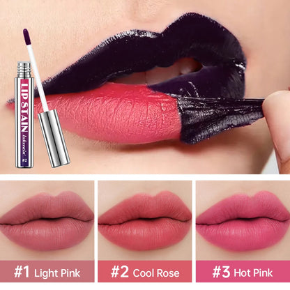 3 Colors Peel Off Lip Stain Reveal Long Lasting