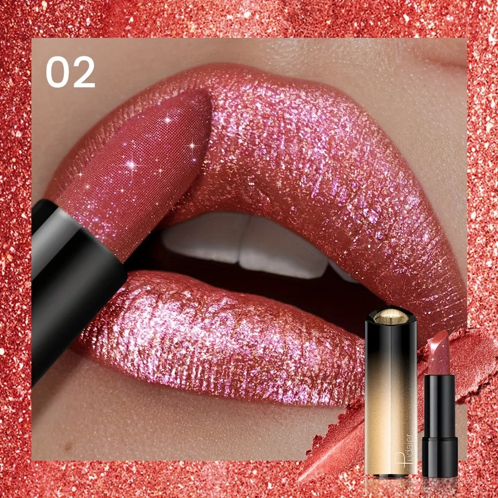 Metallic Shimmer Lipstick – Pearly Metallic Lipstick