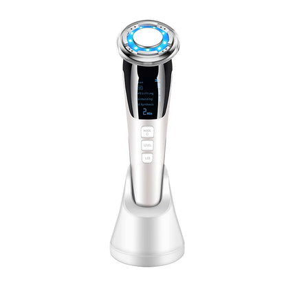 "5-in-1 EMS Facial Massager: Hot & Cold Therapy