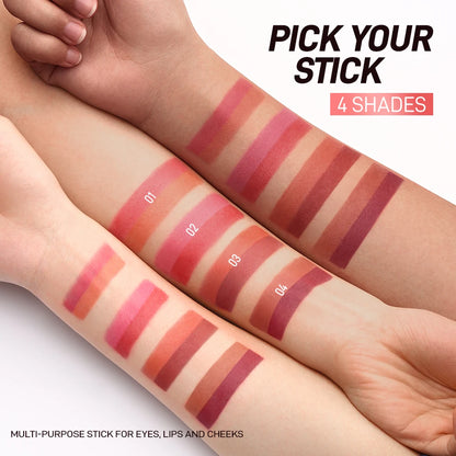 Blush Stick Lipstick 3-in-1