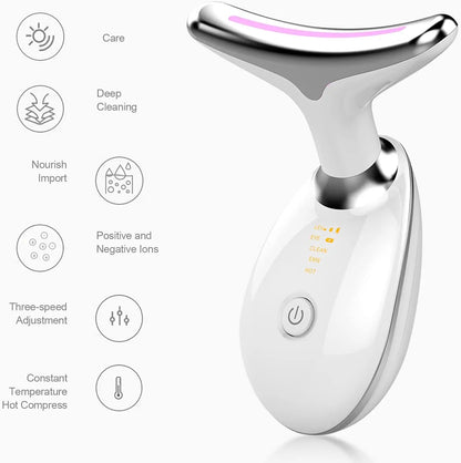 USB Face Massager with EMS & Photon Therapy – Facial Lifting and Neck Tightening Device