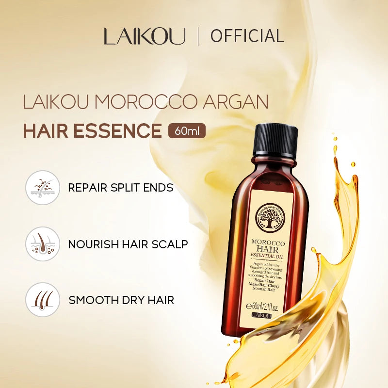 LAIKOU 60ml Pure Morocco Hair Essential Oil Argan