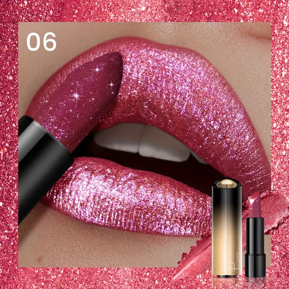 Metallic Shimmer Lipstick – Pearly Metallic Lipstick
