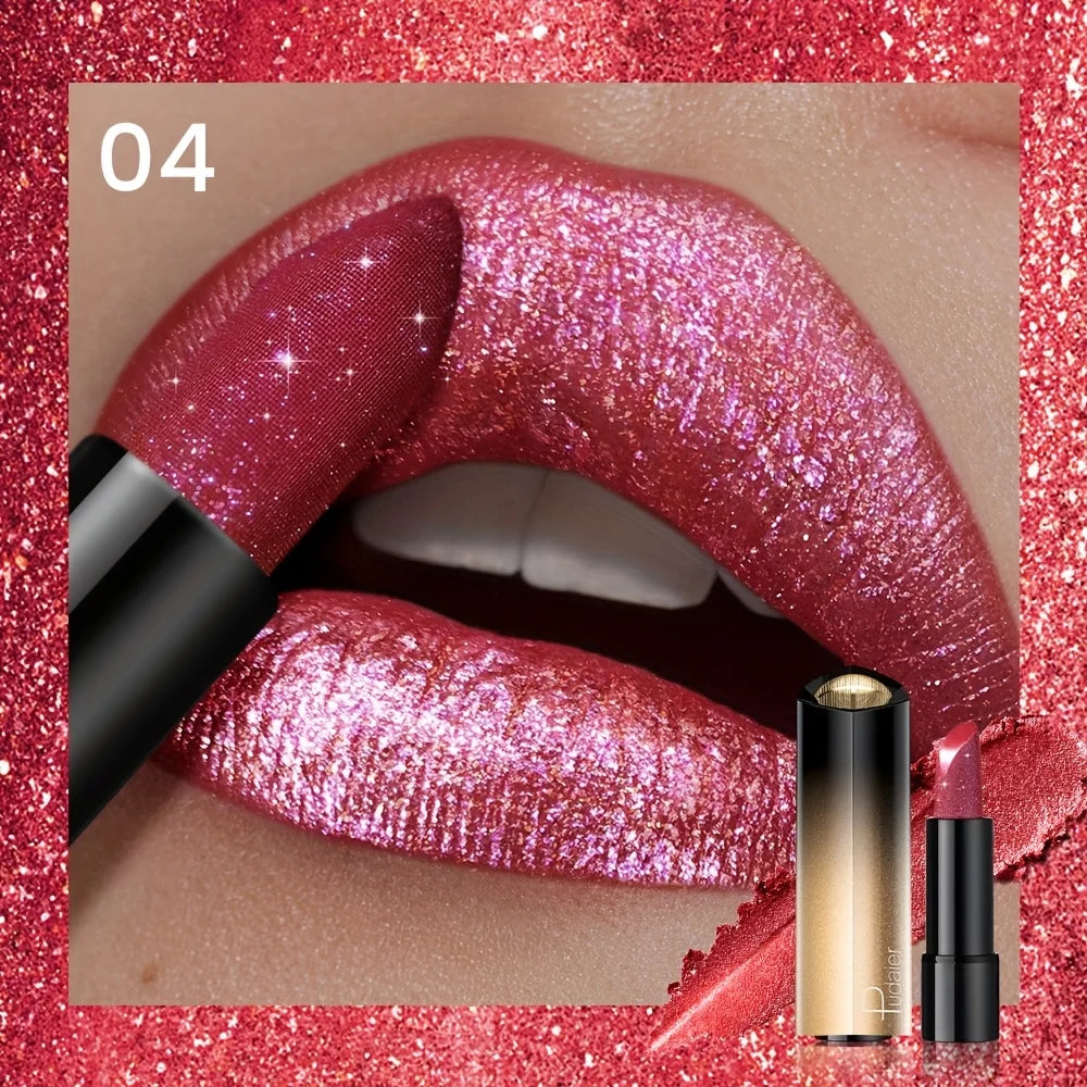 Metallic Shimmer Lipstick – Pearly Metallic Lipstick