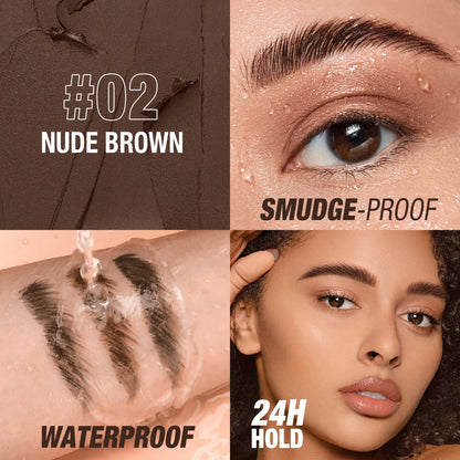 2-in-1 Eyebrow Pomade & Gel – Creamy Texture, Waterproof & Long-Lasting Finish