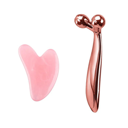 Y-Shaped 3D Face & Body Roller + Gua Sha Scraper – Skin Lifting and Muscle Relaxation Tool