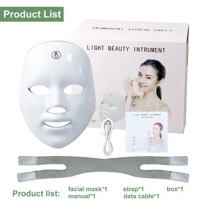 7-Color LED Facial Mask – Skin Rejuvenation