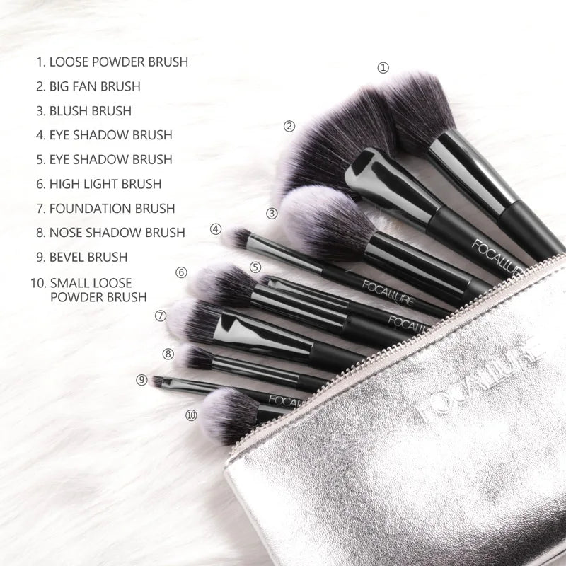 6/10 Pcs Soft Makeup Brushes