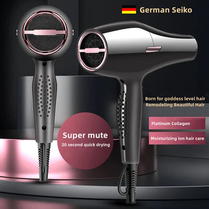 Professional Hair Dryer 3000W – High Power, Blue Light Ion Technology & Low Noise for Salon and Home Use